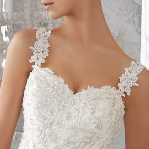 MORILEE Mori Lee BLU MADELINE GARDNER Maris Wedding Dress 6 - Picture 5 of 7